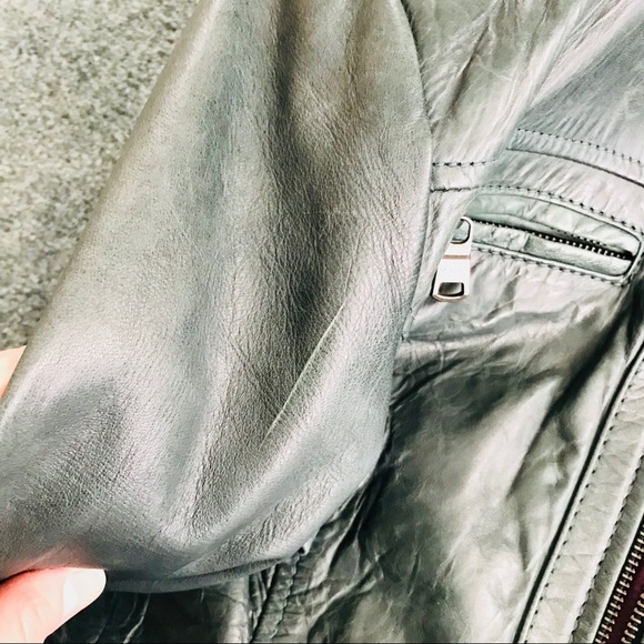 MARC NEW YORK Leather jacket, green - Picture 7 of 11